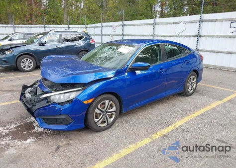 2016 Honda Civic Lx из США, поврежденный, VIN 19XFC2F51GE014944